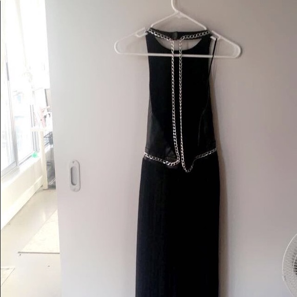 leather halter chain dress - Picture 2 of 3